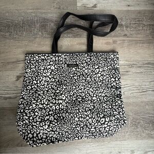 Vera Bradley Leopard Print Black and White Tote Bag